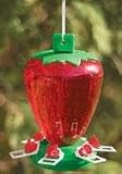 ARTLINE Deluxe 50 oz Strawberry Hummingbird Feeder
