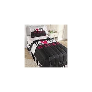 Disney Mickey Mouse LOVE twin bedding set Comforter+ Sham + sheetset + bedskirt