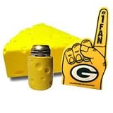 Cheesehead, Canholder, and Foam Finger Combo - Green Bay Packers