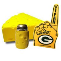 Cheesehead, Canholder, and Foam Finger Combo - Green Bay Packers