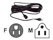 Belkin 25ft Ac Power Extension Ac Male To Ac Female Black