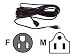 25ft Ac Power Extension Ac Male To Ac Female Black