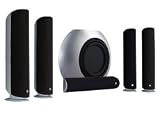 KEF KHT5005II 5.1 Subwoofer/Satellite System (Silver)