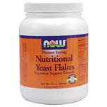 Nutritional Yeast Flakes Red Star Vegetarian 10 oz, NOW Foods