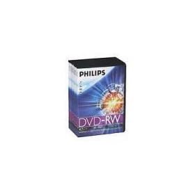 Philips DVD-RW 4.7GB 120min 1-2 x Speed, Slim Video Box (10 Pack) (PH10DVD-RW2XSL)