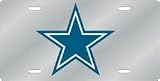 Dallas Cowboys Laser Cut Silver License Plate