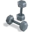 20 lb. Hex Dumbbells (Pair)