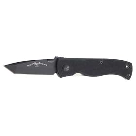 Emerson M-CQC-7 Folding Knife Black-T Plain Tanto Ambi Thumb Disc Liner Lock Pocket Clip 2.9... by Gun Security