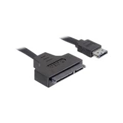 DELOCK Kabel eSATAp > SATA 22pin 6.4cm 2.5Z 8.9cm 3.5Z 0,5m