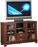 Cottage Oak Sliding Door Cabinet TV Stand
