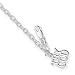 Sterling Silver Try God Charm Anklet - 9 Inch
