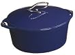 Lodge Enamel Cast-Iron 7-Quart Dutch Oven, Liberty Blue