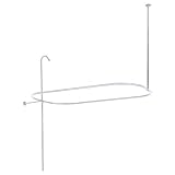 Kingston Brass ABT1040-1 Vintage Oval Shower Riser with Enclosure, Chrome