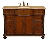 48 Bathroom Travertine Single Sink Vanity Cabinet 193T48