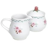 Pfaltzgraff Rose Garden Sugar and Creamer Set