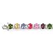 STERLING SILVER W/MULTI-COLOR CZ BRACELET 71/4"