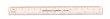 PLASTIC RULER WHITE 7 IN & MM