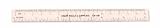 PLASTIC RULER WHITE 6 IN & MM