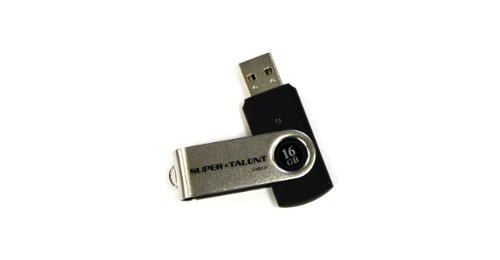 Supertalent Super Talent STU16GSMBK SM 16GB USB-Stick USB 2.0, schwarz