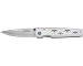 Mcusta Knives 97D Damascus Kamon Series Linerlock Knife with Laser Engraved Sasa Crest Handles