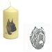 Mastiff Neapolitan Pillar Candle, Porcelain by Rosalinde (6' x 2.5')