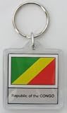 Republic of Congo - Country Lucite Key Ring