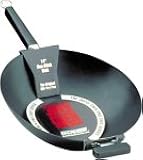 Joyce Chen 22-0040, Pro Chef 14 Inch Flat Bottom Wok with Excalibur Non-stick coating