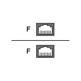 Belkin RJ45 Coupler Straight F/F RJ45F/RJ45F Straight