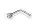 9ct White Gold and Diamond Nose Stud