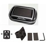 Zoom Produkt-Bild: XiRRiX GPS Bikerset 2 Motorradtasche 4,3" (10,9cm) Navi Biker Set Universal Fahrrad+Motorrad Halterung inkl. Tasche, Outdoor-Tasche passend f&uuml;r GPS Ger&auml;te bis 4,3" (10,9cm) f&uuml;r Motorrad, Fahrrad schwarz