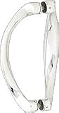 CRL 6 Polished Nickel Back-to-Back Sculptured Solid Pull Handle