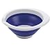 Progressive International 5 Quart Collapsible Bowl, Blue and White