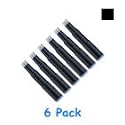 Cross Fountain Pen Cartridge Ink Refills, Black Ink Cartridges, 6 per card (8921)