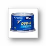FUJIFILM - 50 x DVD-R ( G ) - 4.7 GB 16x - silver - ink jet printable surface, printable inner hub - spindle - storage media