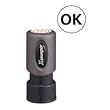 Round "OK" Ink Stamp, 5/8", Blue Ink (SHA11357) Category: Pre-Inked Stamps