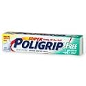 Super Poligrip Denture Adhesive Cream, Free of Artificial Flavors and Colors, 2.4-Ounce Tubes (Pack of 4)