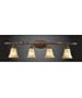 Bedminster Collection Burnt Gold Leaf 4-Light Bath Fixture