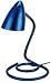 Lite Source LS-2608BLU Swirl Metal Desk Lamp, Metallic Blue
