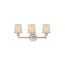 Three-light bathroom fixture