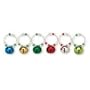 Jingle Bell Wine Glass Marker Set of 6
