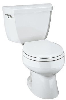 Wellworth Round Front Toilet w/ Left-handed Trip Lever - K-3423