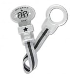 Rock Star Baby Silver Pacifier Clip