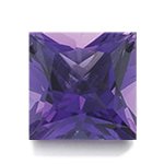 0.60 Cts of AAA 5 mm Princess Loose Amethyst ( 1 pc ) Gemstone