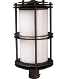 IMAGE OF ELK Lighting 42155-1 Burbank 1 Light Outdoor Post Lamp in Clay Bronze