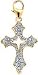 Cross, 14K Gold Diamond Charm
