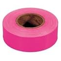 12 Pack Irwin 65603 Strait-Line 150' Pink-Glo Fluorescent Flagging Tape