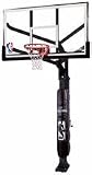 Spalding 86742HGP Arena View® H-Series In-Ground Basketball System - 72 Glass Backboard