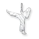 Sterling Silver Karate Charm