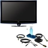 LG 55LH90 55 LCD Full HD LED Backlit TV with Basic Accessory Kit (2 HDMI Cables, 1 RGB Cable, 1 Audio Cable, Plasma / LCD Clean Kit)