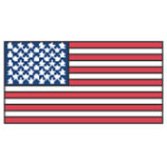 U.S.A. Flag Temporary Tattoo 1.5x2